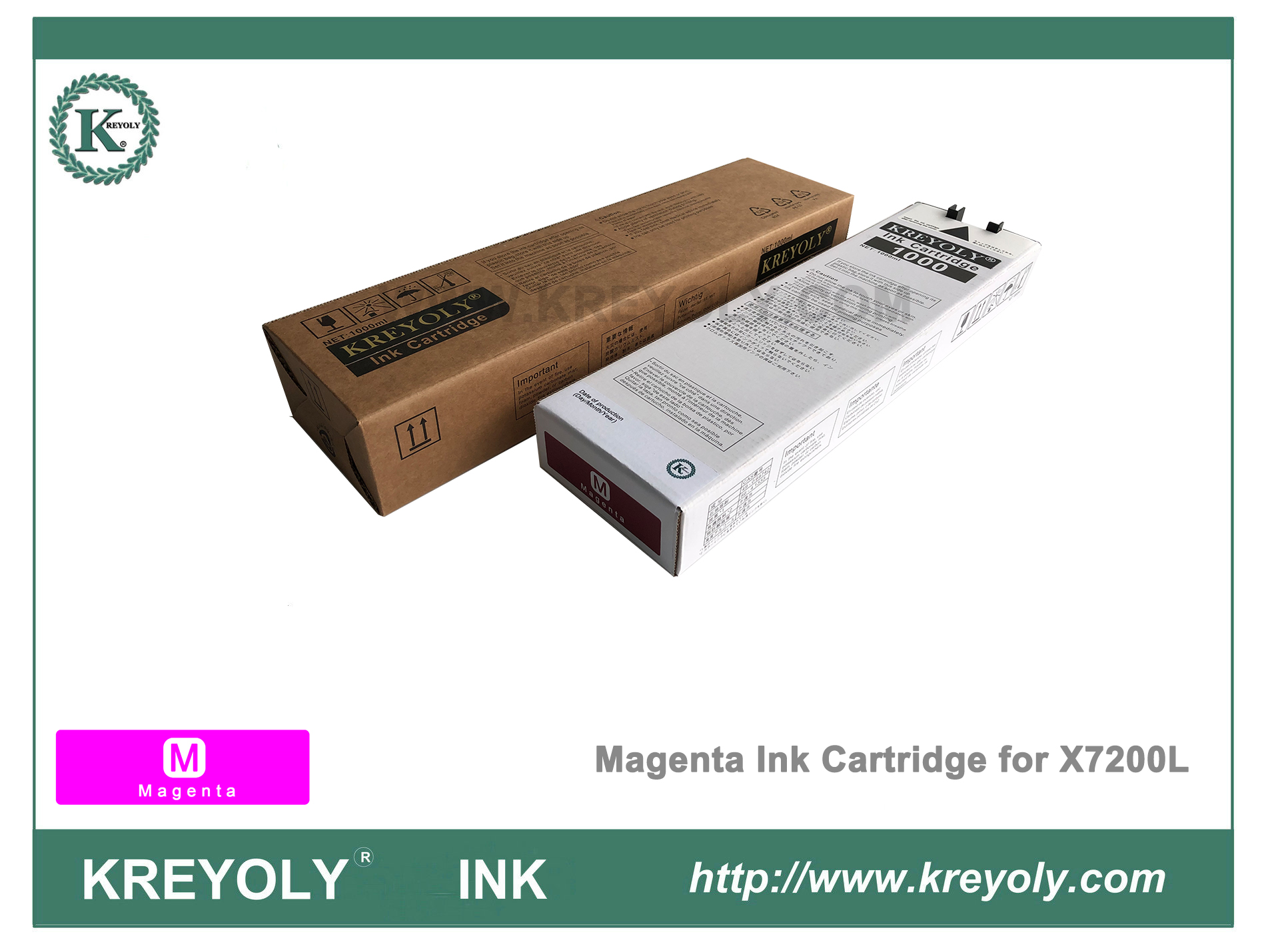 Cartucho de tinta de color magenta para Riso ComColor Orphis X7200L