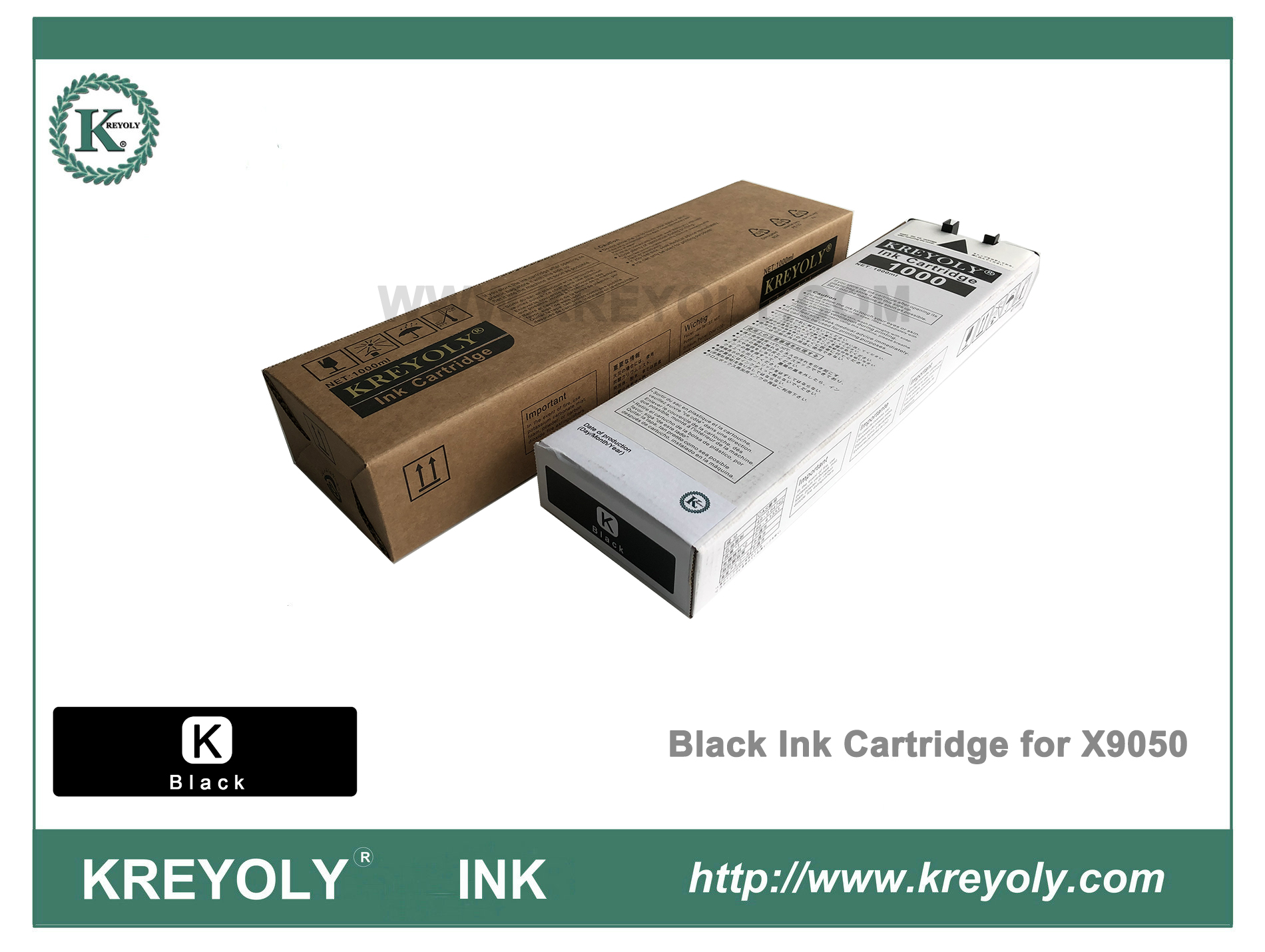 Color Cartucho de tinta negra Riso ComColor Orphis X9050