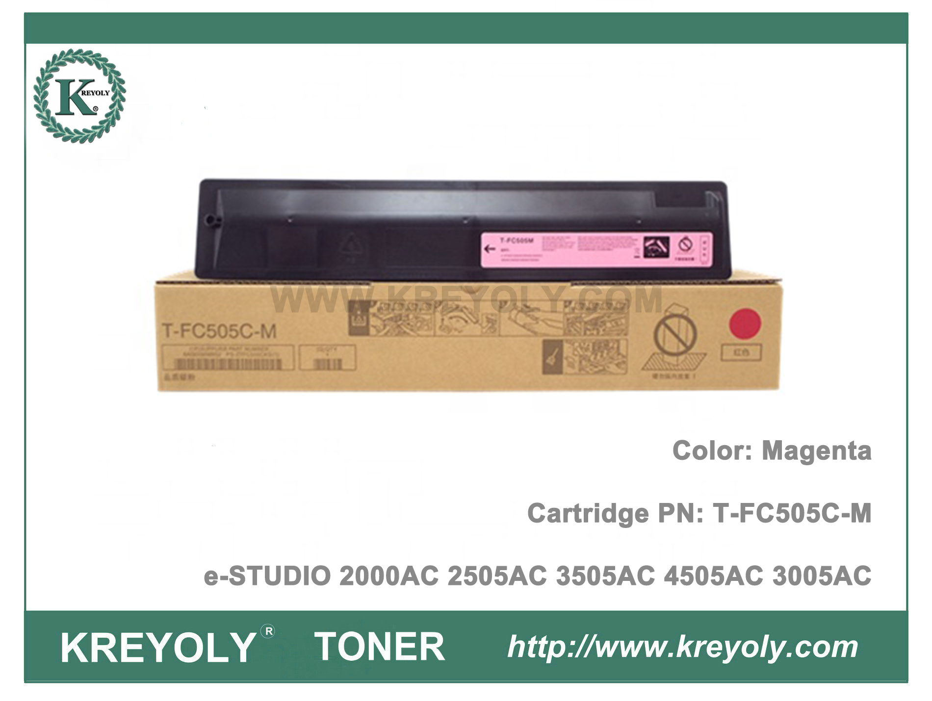 Cartucho de tóner de color Toshiba T-FC505 para e-Studio 2000AC 2505AC 3505AC 4505A 3005AC