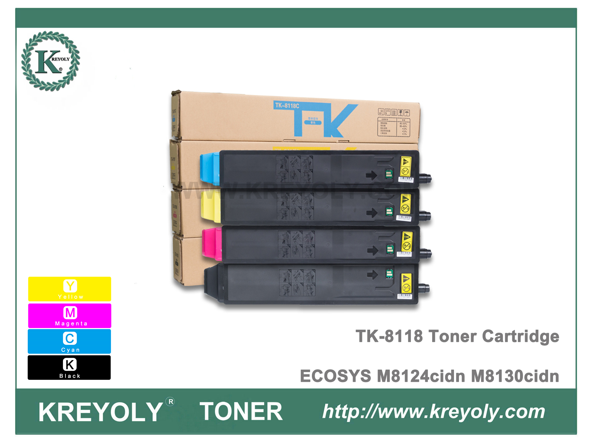 TK-8118 Kyocera Cartucho de tóner para ECOSYS M8124cidn M8130cidn