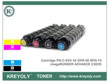 Nuevo cartucho de tóner Canon C-EXV54 GPR58 NPG74 para imageRUNNER ADVANCE C3025i